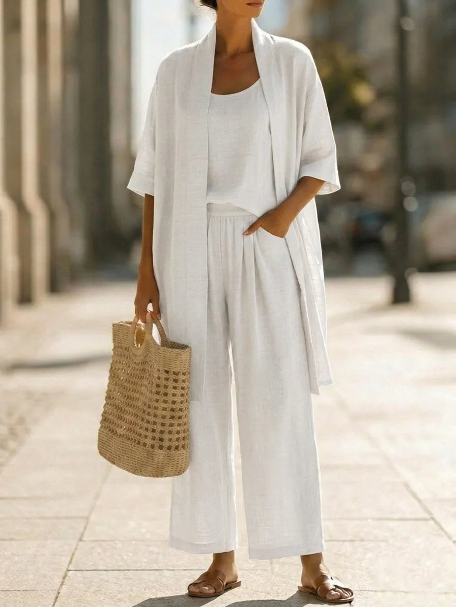 Conjunto minimalista ligero y elegante de 3 piezas