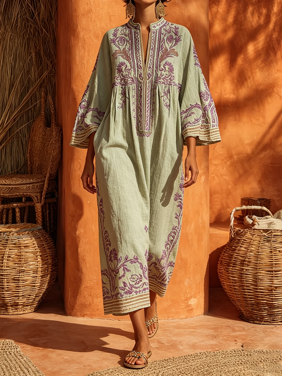 Elena™ | Robe Maxi Méditerranéenne
