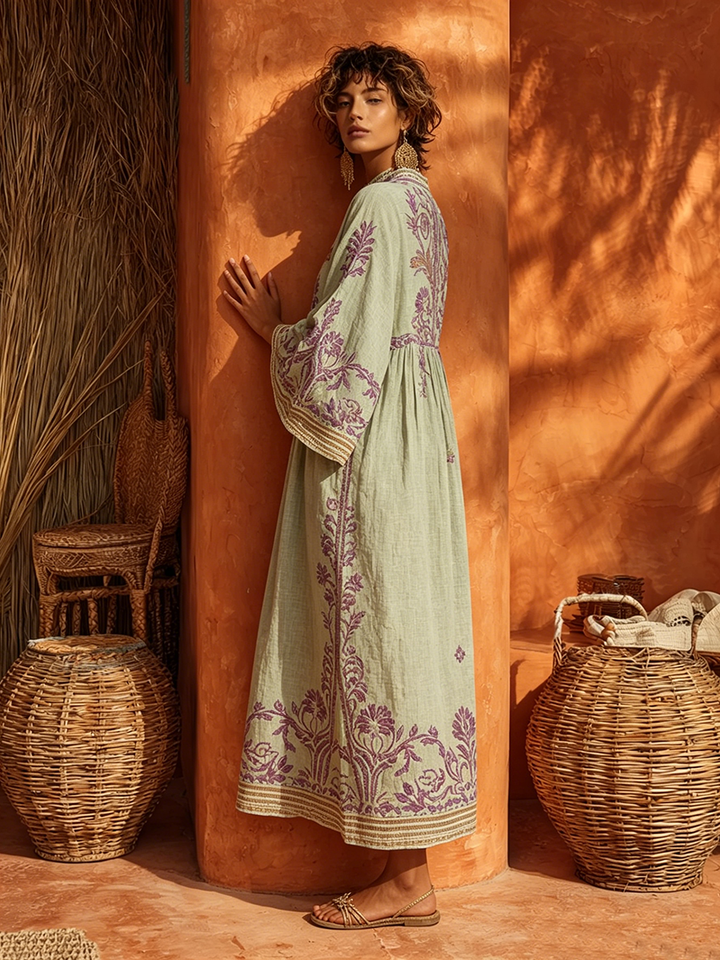 Elena™ | Robe Maxi Méditerranéenne