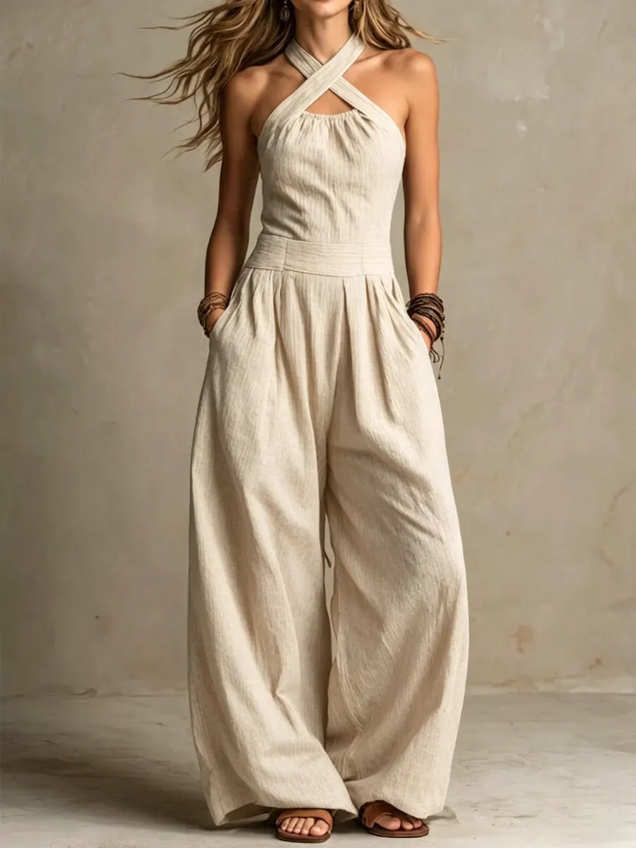 Adrienne | Elegante Mono con Escote Cruzado