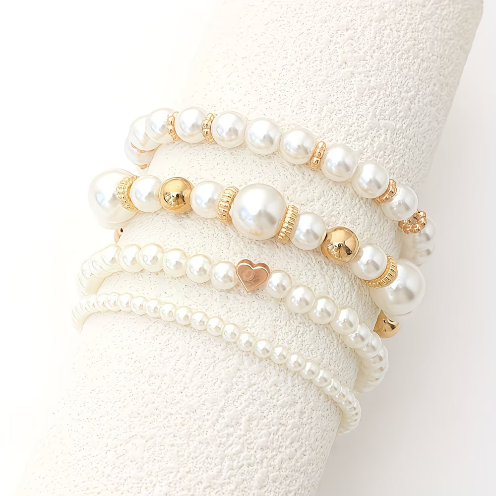 Conjunto de pulseras apilables de 4