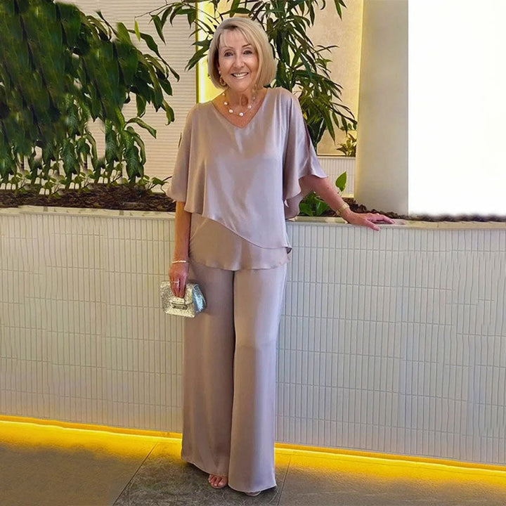 Selina - Conjunto elegante de 2 piezas con silueta fluida