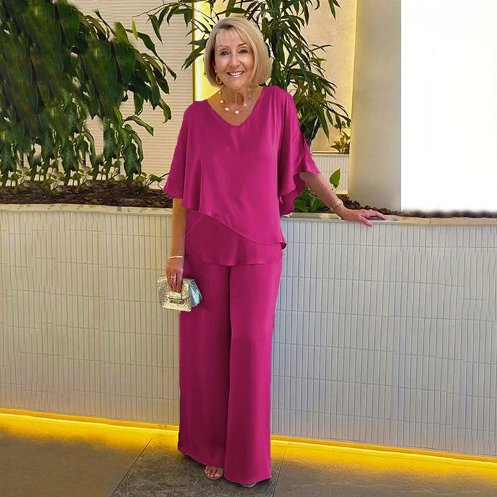 Selina - Conjunto elegante de 2 piezas con silueta fluida