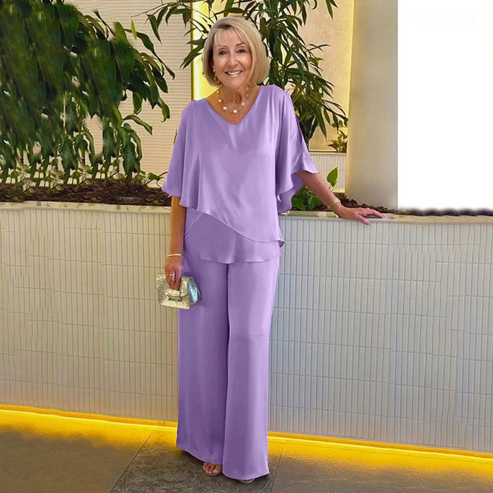 Selina - Conjunto elegante de 2 piezas con silueta fluida