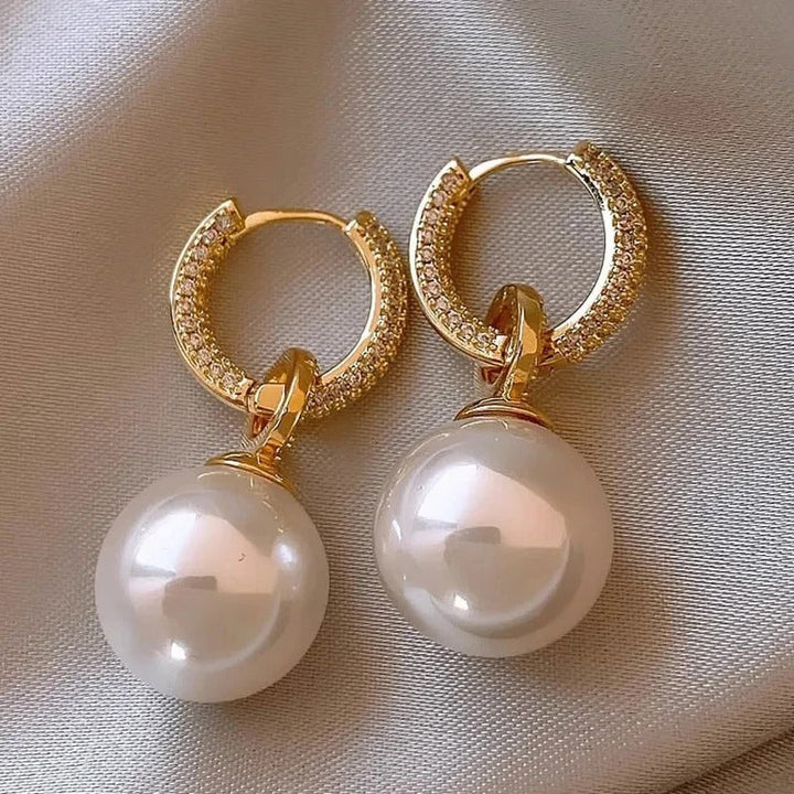 Pendientes de perlas deslumbrantes