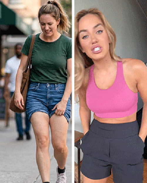 Zeni - Pantalones Cortos de Deporte de Cintura Alta con Bolsillos Profundos
